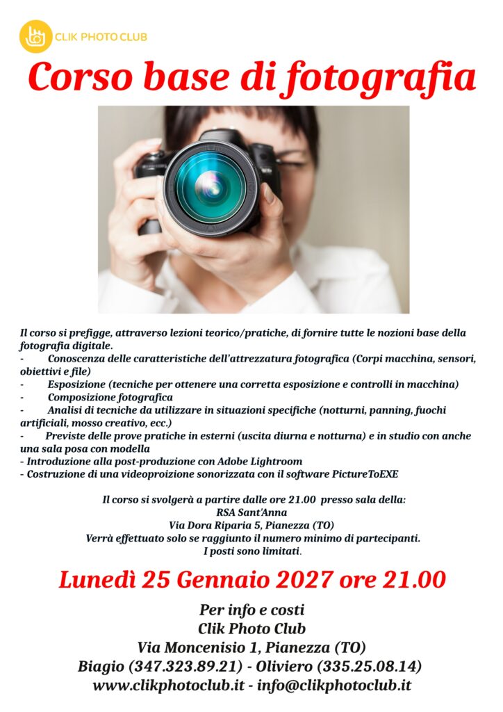 Corso di fotografia 2027